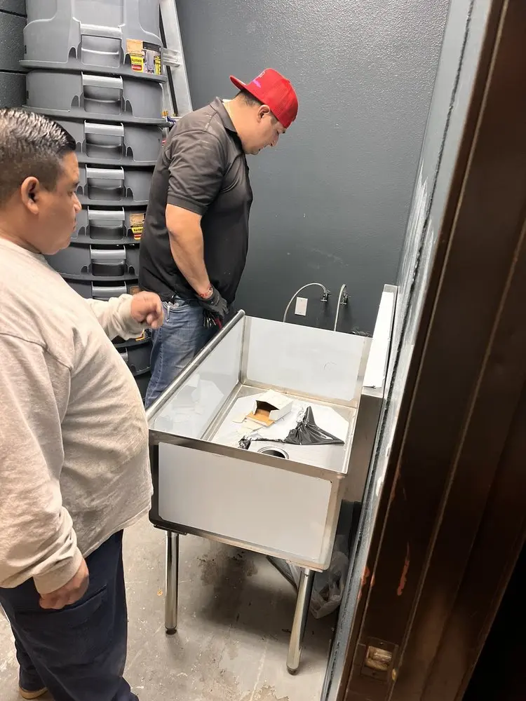Commercial plumbing and sink installation in Silver Ridge